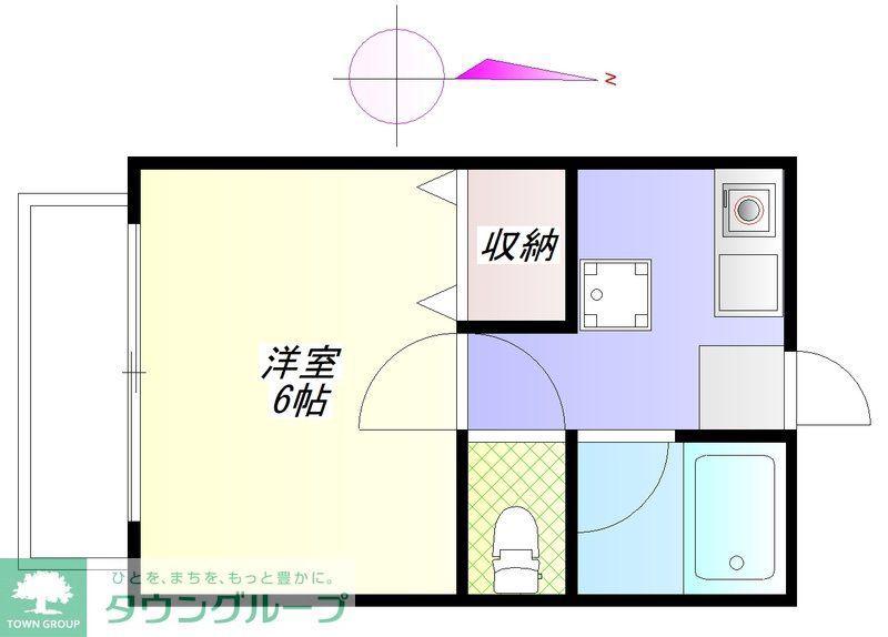 ケーブイデア(1K/2階)の間取り写真
