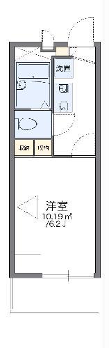 レオパレスAUSLESE(1K/3階)の間取り写真