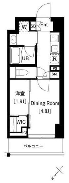 ARKMARK上池袋(2K/6階)の間取り写真