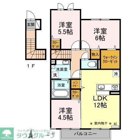 雅壱番館(3LDK/2階)の間取り写真