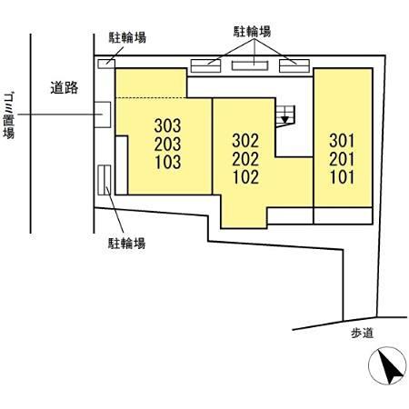 DBLESS和田町101(1LDK/1階)の間取り写真