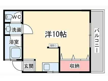 田中マンション(1K/3階)の間取り写真