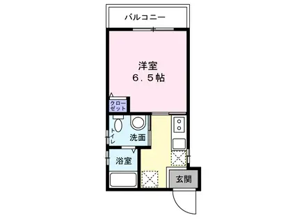 イロハプラス二条(1K/1階)の間取り写真