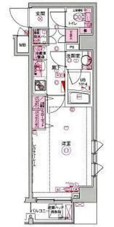 ブライズ東雪谷アジールコート 5階階 間取り