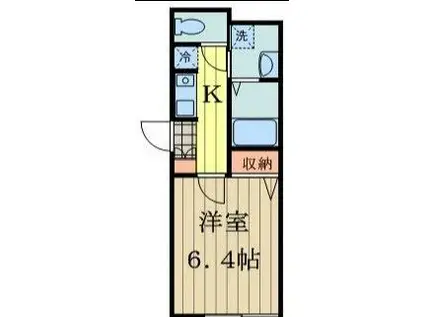 LAPIS武蔵小金井(1K/4階)の間取り写真