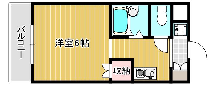 ソシオ御殿場神場(ワンルーム/3階)の間取り写真