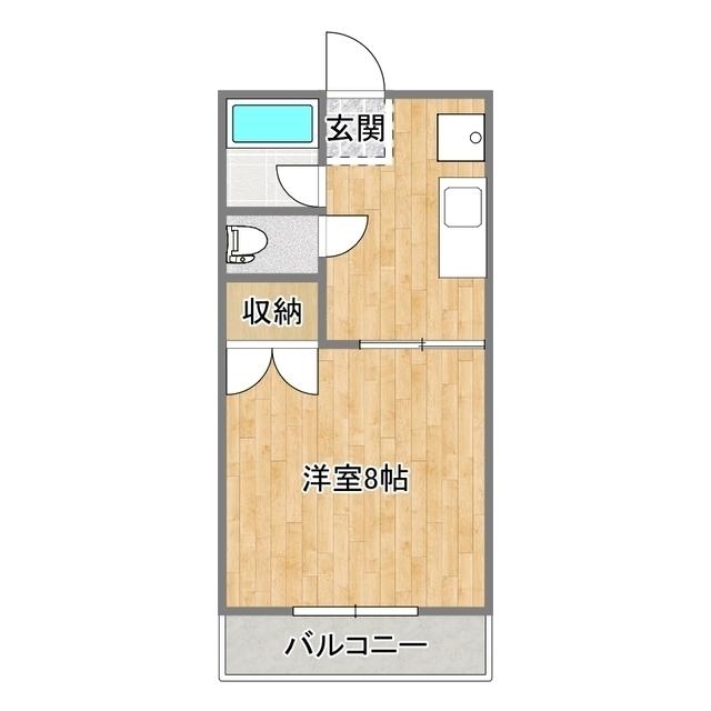 エクセレント新南部(1K/3階)の間取り写真