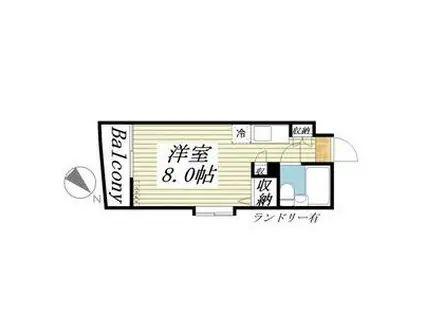 メゾン・ド・セーヌ(ワンルーム/3階)の間取り写真