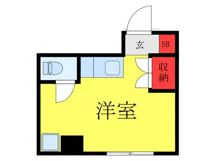 池袋見真ビル(ワンルーム/4階)の間取り写真