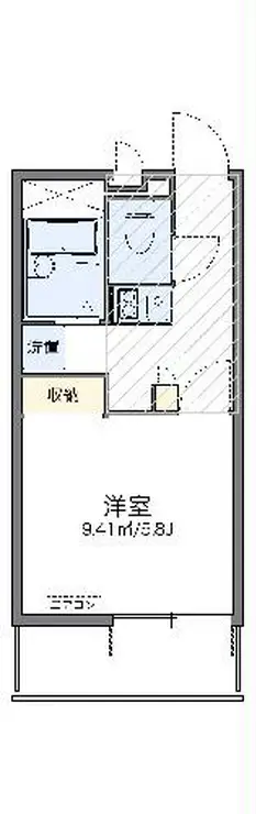 レオパレスブルーパイン松本 1階階 間取り