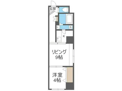 パークヒルズ中央12(1LDK/5階)の間取り写真