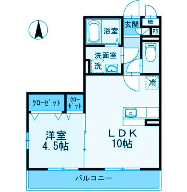 コモド元住吉 3階階 間取り