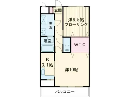 ESPERANZAI(1LDK/1階)の間取り写真