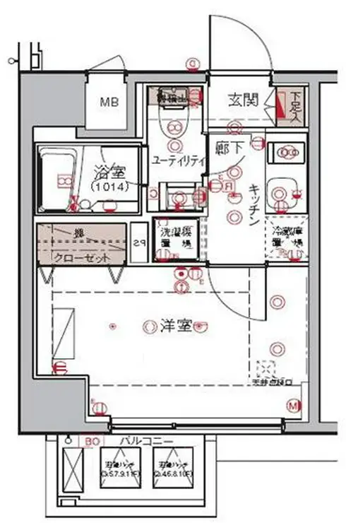 ハーモニーレジデンス大森ウエスト 11階階 間取り