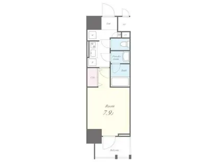 ルーツ文京音羽(1K/8階)の間取り写真