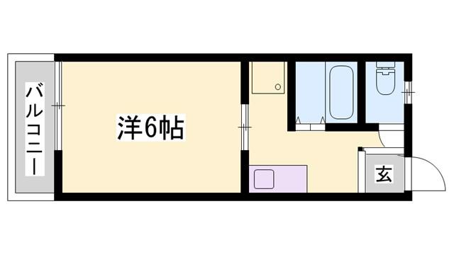 アークヒルズ(1K/2階)の間取り写真