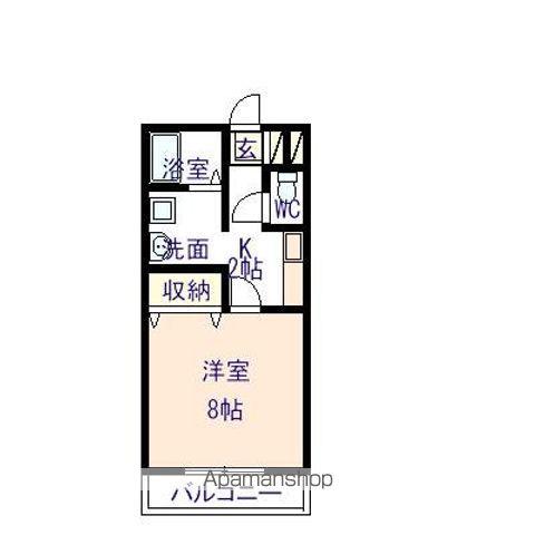 ＪＲ和歌山線 名手駅 徒歩10分 2階建 築27年(1K/1階)の間取り写真