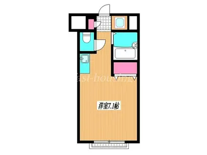 コーナスハイツ(ワンルーム/2階)の間取り写真