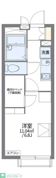 レオパレスカーム 2階階 間取り