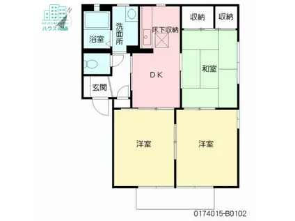 シャーメゾンK B(2LDK/1階)の間取り写真