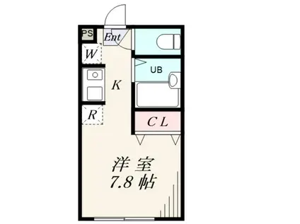 LEGEND181 C棟(ワンルーム/2階)の間取り写真