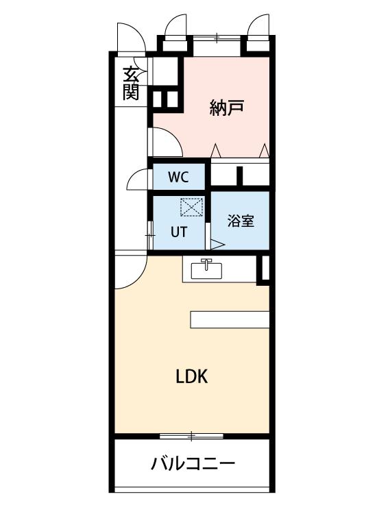 グラン スイートアイ(1LDK/1階)の間取り写真