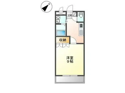 エクレセンス長野(1K/2階)の間取り写真