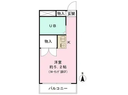 プレステージ東武練馬(ワンルーム/5階)の間取り写真