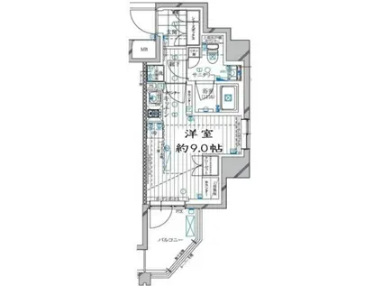 REGALIZ高田馬場II(ワンルーム/3階)の間取り写真