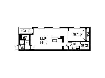 RUSCELLO笠寺(1LDK/2階)の間取り写真