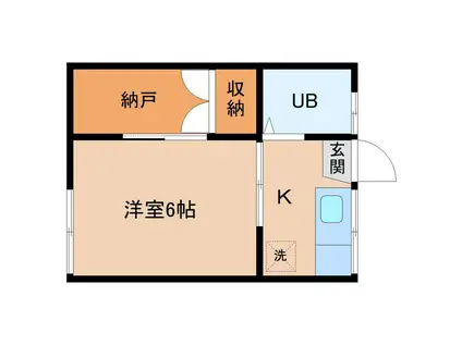 コーポライヴリィドゥ(1K/1階)の間取り写真