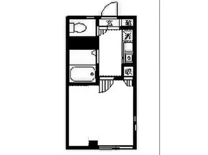 ヨシノハイツ(1K/2階)の間取り写真