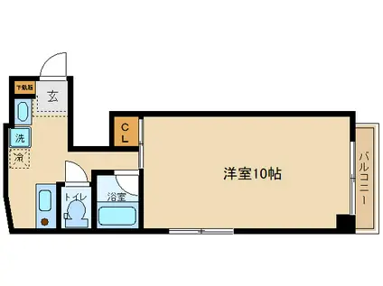 HOPE(1K/3階)の間取り写真