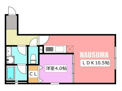 ARQUISTE TABATA(1LDK/1階)の間取り写真