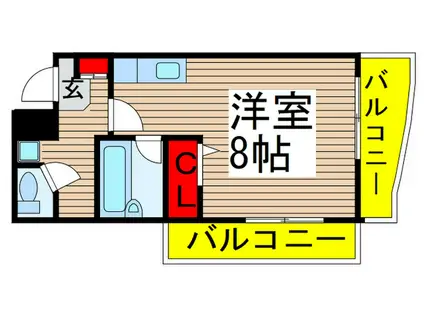 メゾン三京(ワンルーム/5階)の間取り写真
