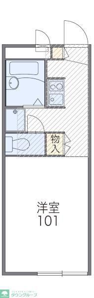 レオパレス東(1K/2階)の間取り写真