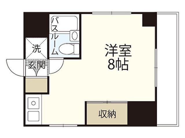 ダイアパレス舟入本町(ワンルーム/3階)の間取り写真