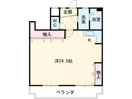 東マンションI(ワンルーム/7階)の間取り写真