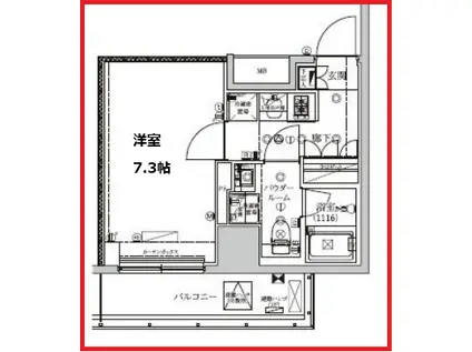 セジョリ駒込西ヶ原(1K/2階)の間取り写真