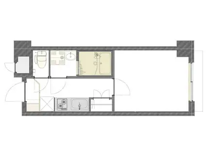 関内スクエァービル(1K/4階)の間取り写真