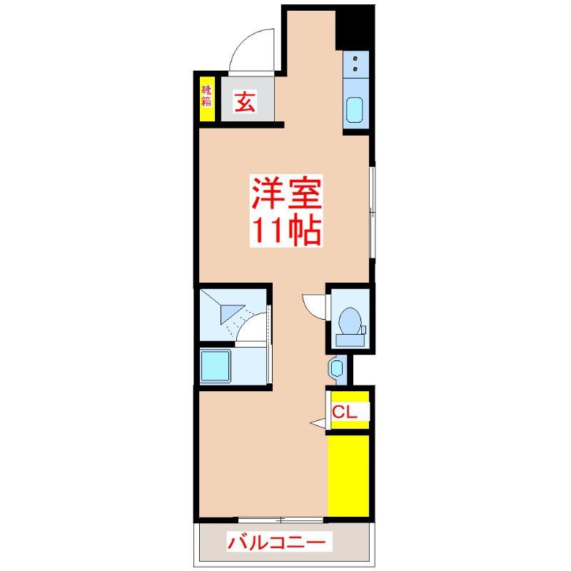 SEPLUS西千石(ワンルーム/1階)の間取り写真