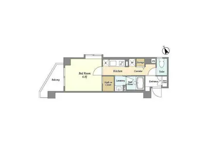 インプルーブ清澄白河(1K/3階)の間取り写真