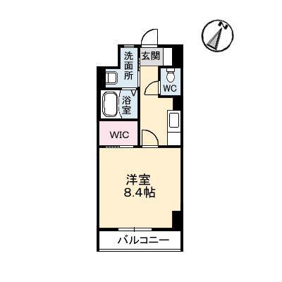メゾン呉駅前(1K/4階)の間取り写真