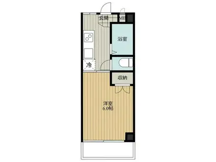 セレーネハイム第30(1K/3階)の間取り写真