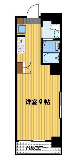 COCO今博多町(1K/5階)の間取り写真