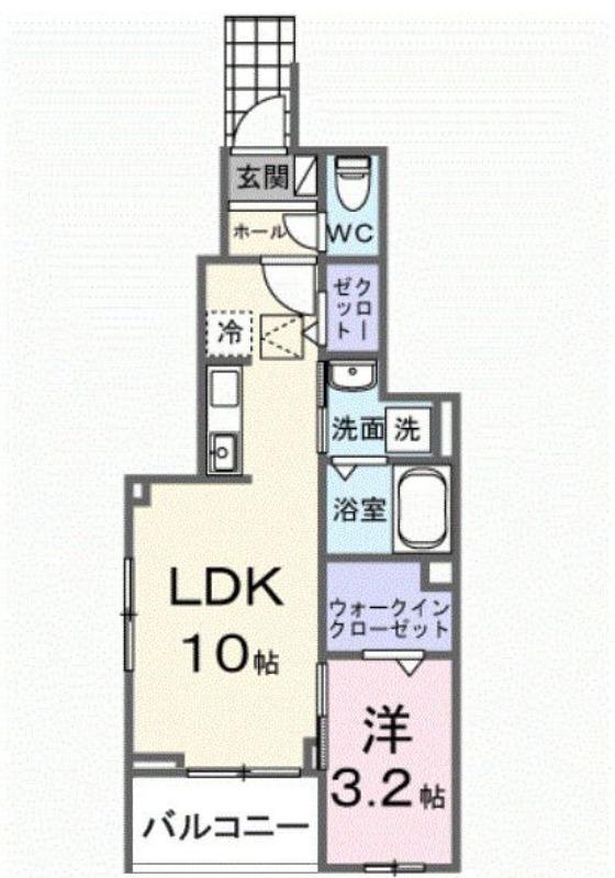 ブランルミエール(1LDK/1階)の間取り写真