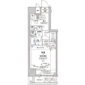 ディアレイシャス大須赤門通本町(1K/7階)の間取り写真