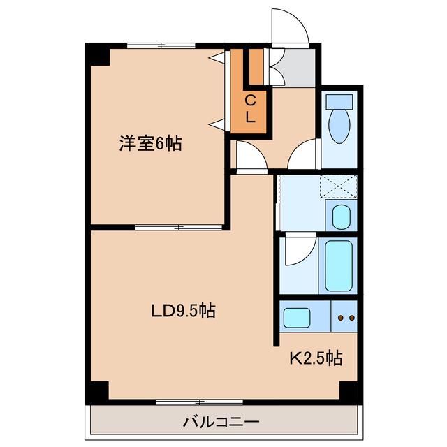 NEO21(1LDK/4階)の間取り写真