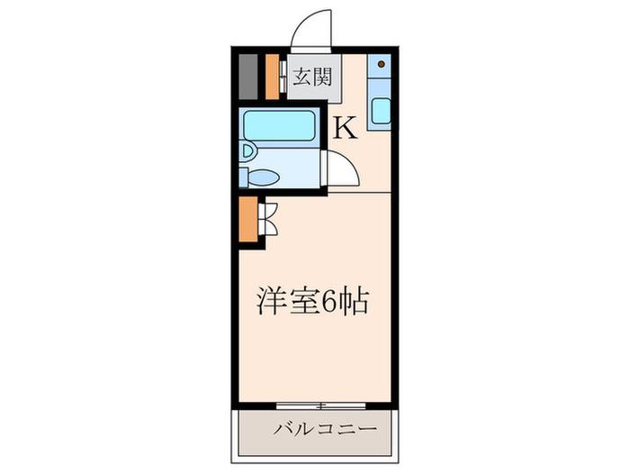 サンハイツイシハラ(1K/1階)の間取り写真