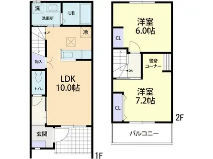 SUNNY COURT(2LDK/1階)の間取り写真